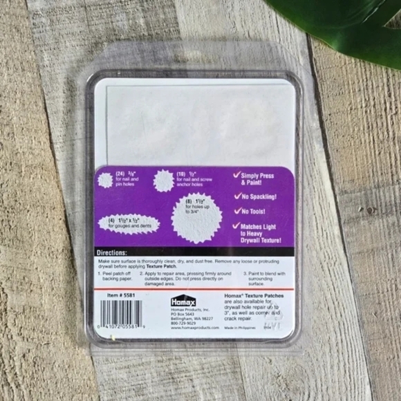 HOMAX | Texture Patch Nail Hole Repair - White - Picture 2 of 4